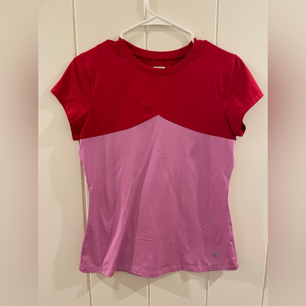 Pink and red Fila tennis top (small)